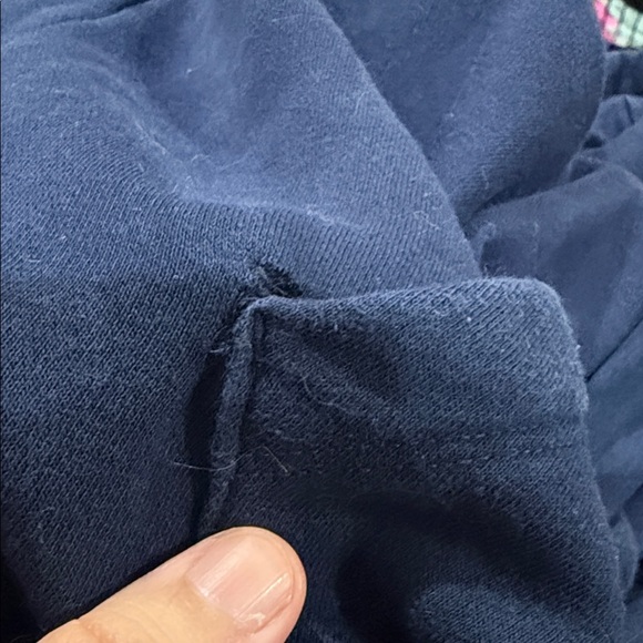 Banana Republic Navy Blue Hoodie with Satin Drawstring - Picture 6 of 7